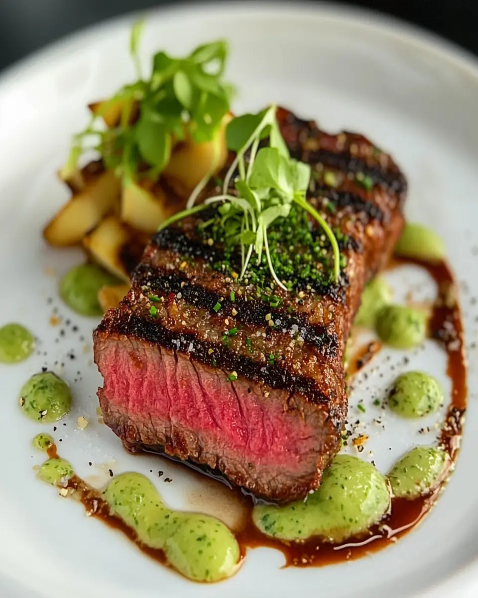Wasabi-Crusted Seared Ribeye: Bold Flavors for Your Table