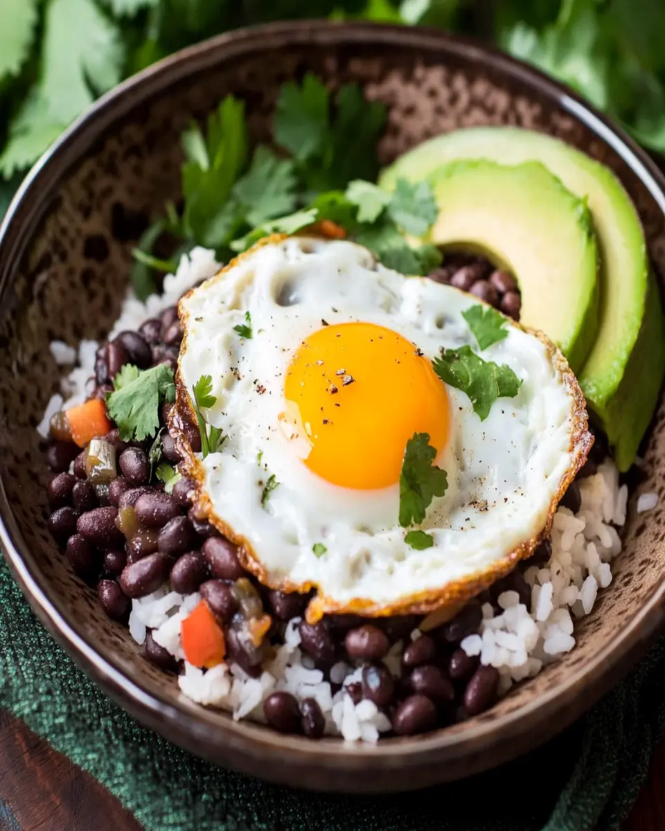 Costa Rican Rice and Beans with Fried Egg: Easy Comfort Food