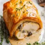 Indulge in Chicken Wellington with Dijon Cream Sauce First Image First Image