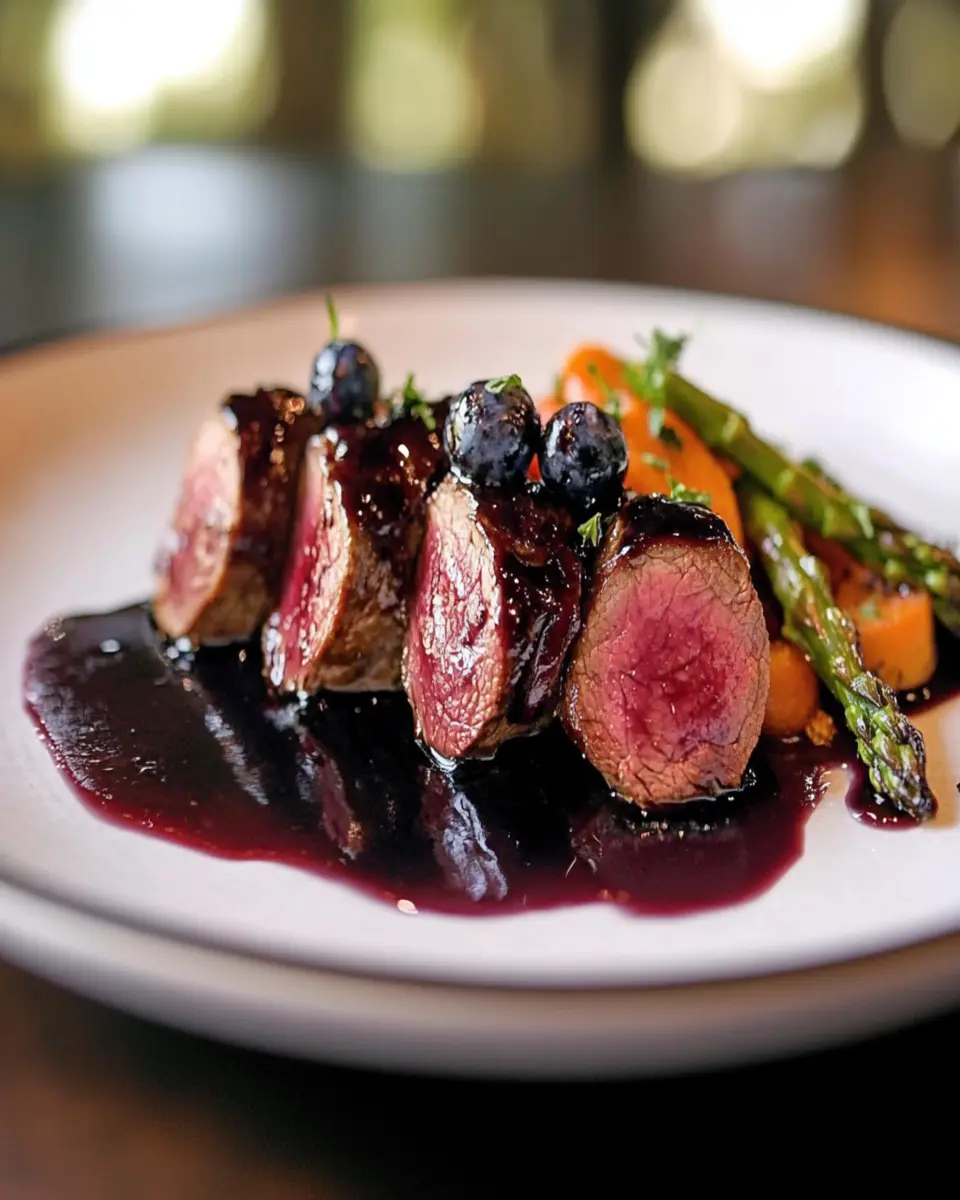 Blueberry Balsamic Venison Medallions: Juicy Flavor Awaits!