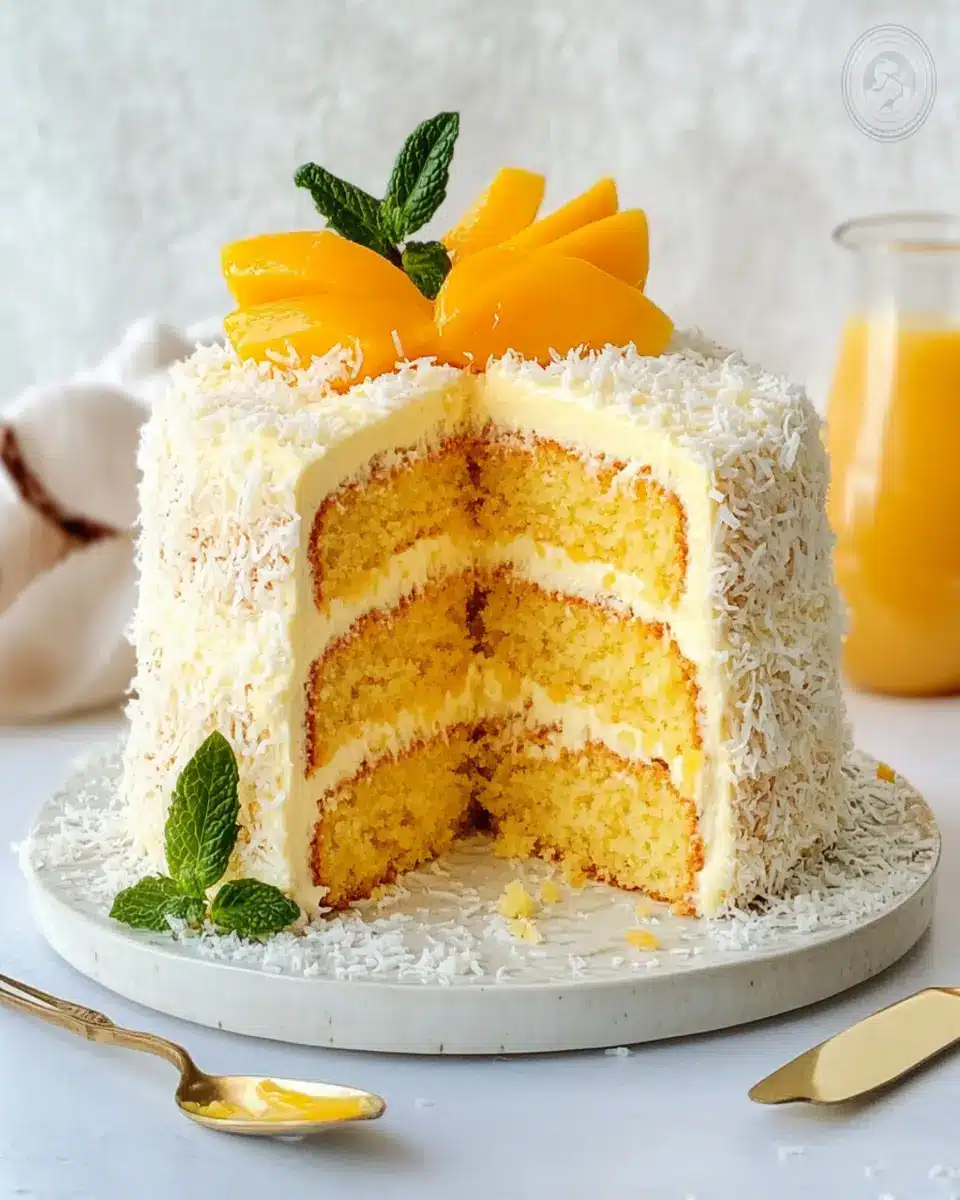 Vegan Mango Coconut Cake: Indulgent Tropical Bliss at Home