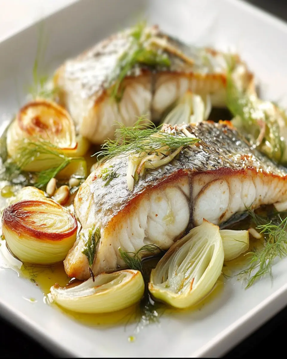 Fennel & Fat-Back Roasted Bass: Indulgent Flavor Explosion