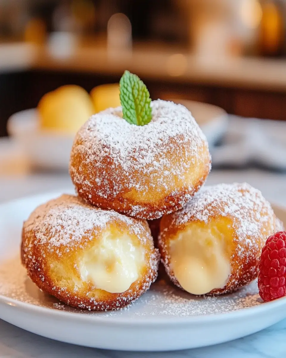 Italian Custard Bomboloni: Irresistibly Soft & Creamy Delights