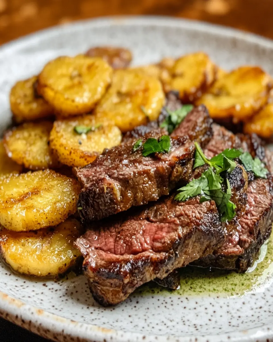 Tallow-Fried Plantain & Steak: Irresistibly Savory Delight!