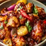 Hot & Tangy Devilled Chicken with Garlic First Image First Image