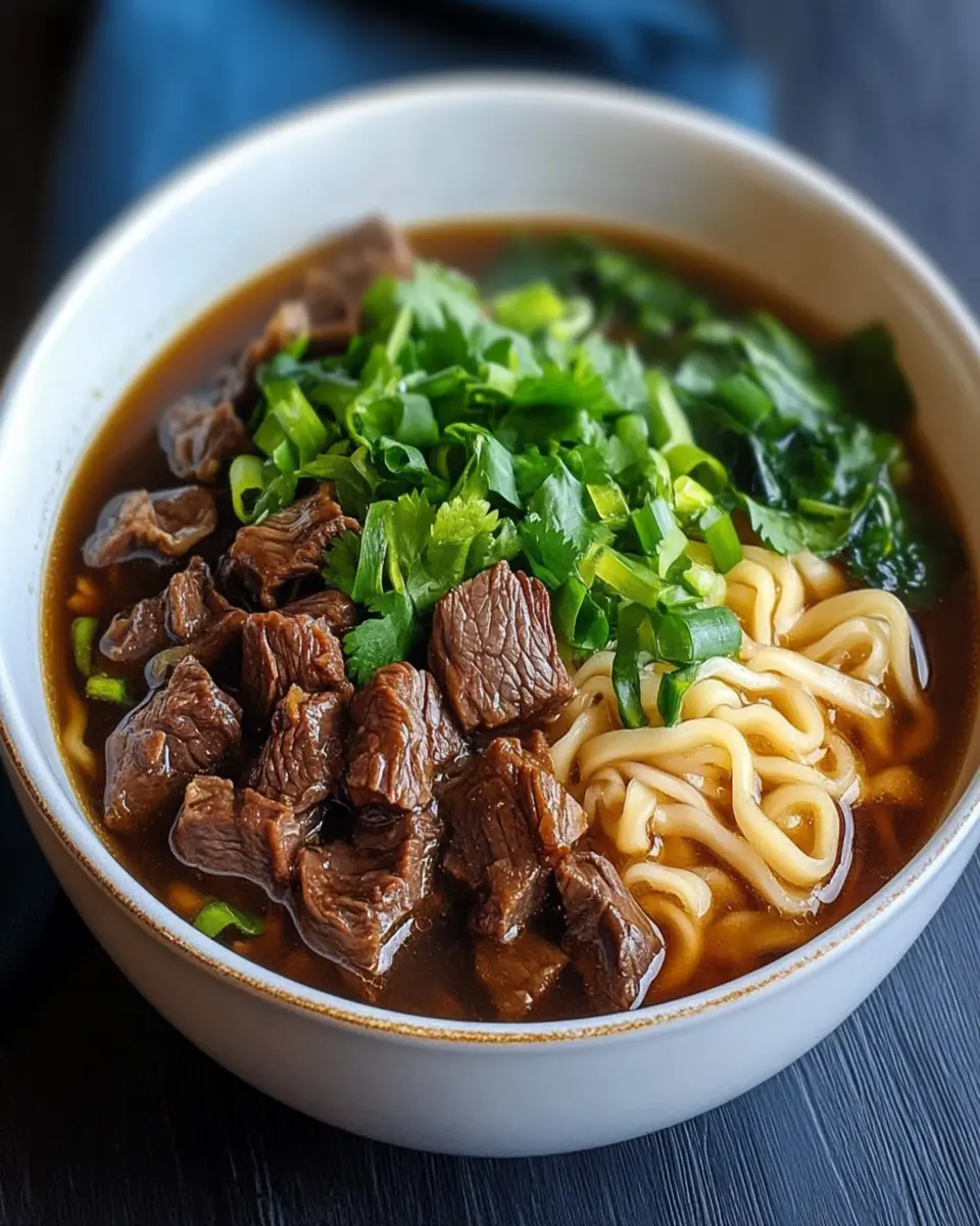 Taiwanese Braised Beef Noodle Soup First Image First Image