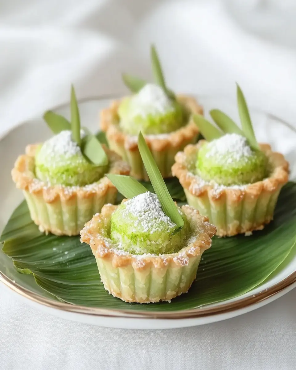 Thai Pandan Coconut Tarts: Irresistibly Creamy Delight!