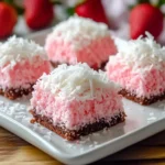 BEST RECIPE for Pink Coconut Snowball Cake Bars First Image First Image