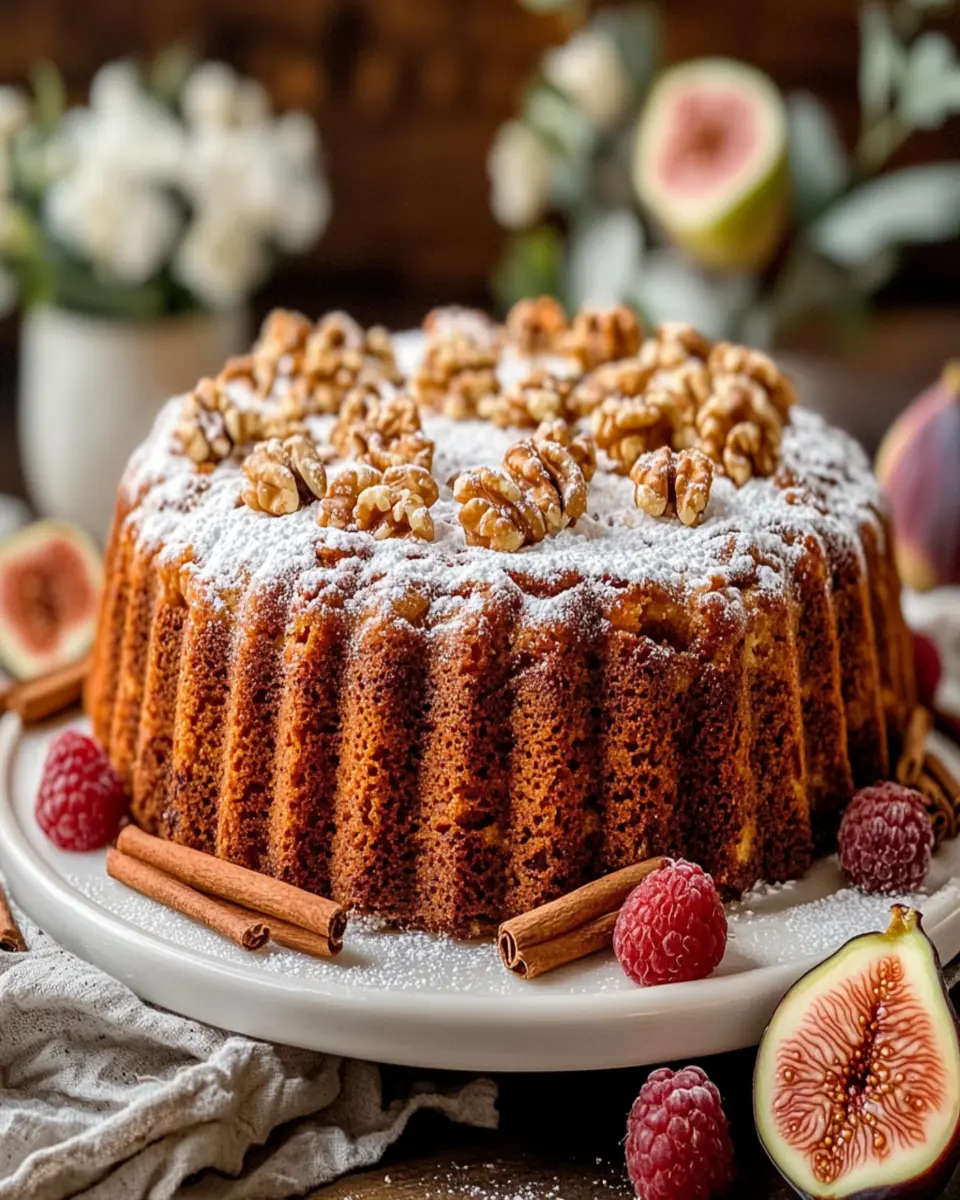 Cozy Up with This Walnut Cinnamon Cake: Indulgent Warmth Awaits