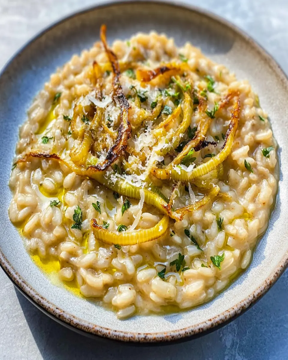 Charred Leek & Bone Broth Risotto: Creamy Comfort Awaits