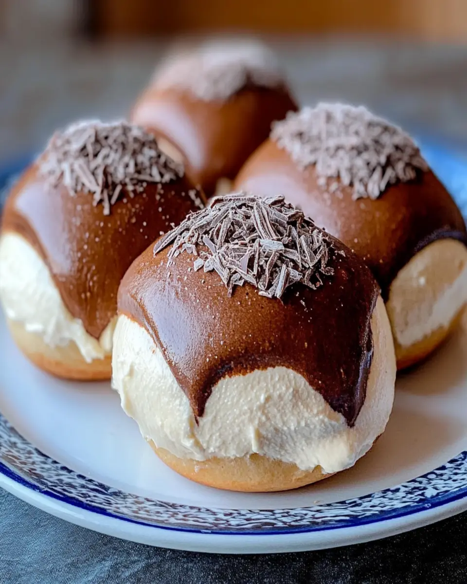Chocolate Maritozzi Italian Cream Buns: Irresistibly Indulgent!