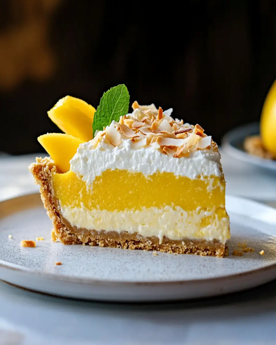 Mango Coconut Cream Pie: Irresistibly Creamy Delight at Home