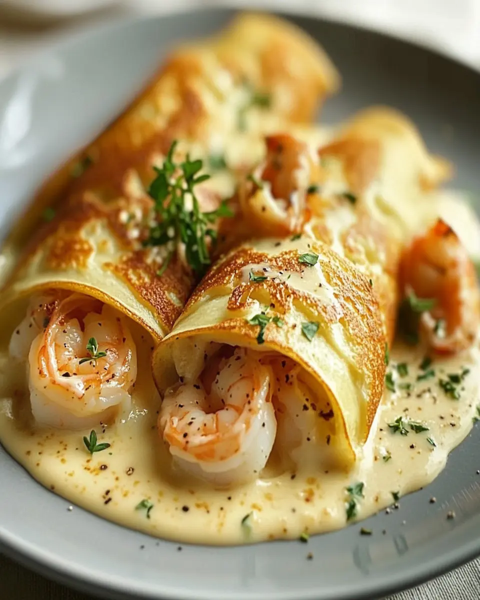 Seafood Crepes with Béchamel Sauce: Indulgent Homemade Bliss