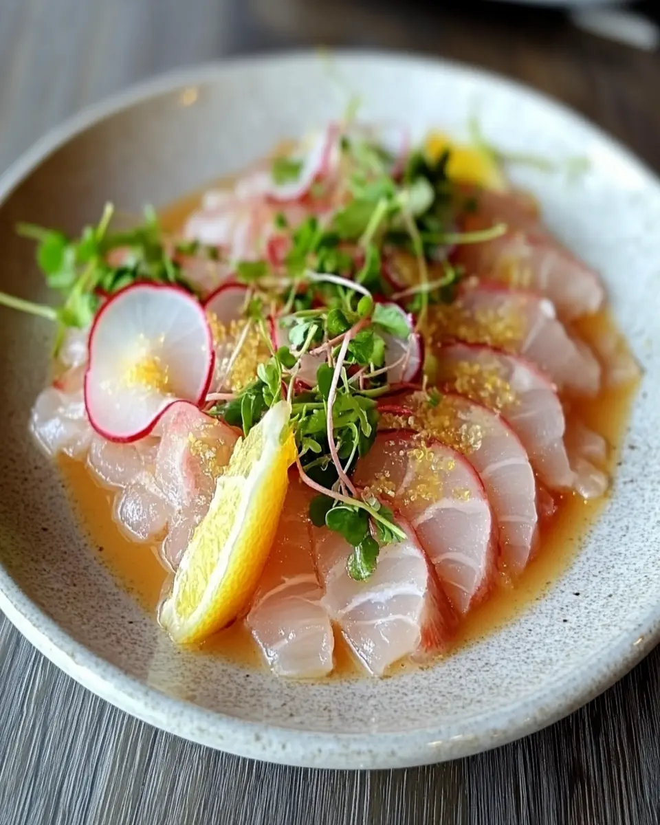 Hamachi Crudo Recipe: Irresistibly Fresh with Yuzu Ponzu Sauce