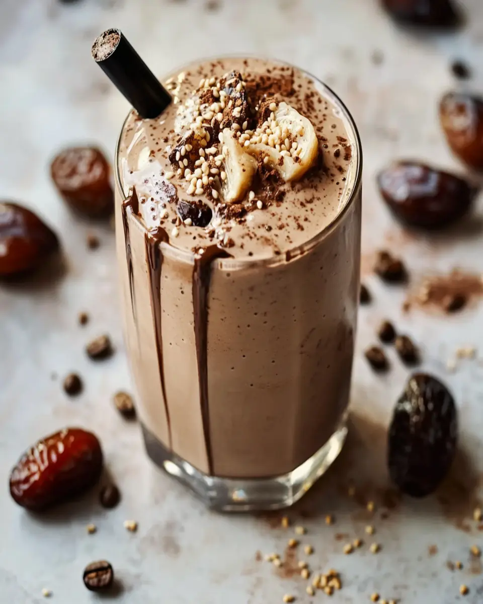 Tahini Chocolate Coffee Date Shake: Indulgent Bliss in a Glass