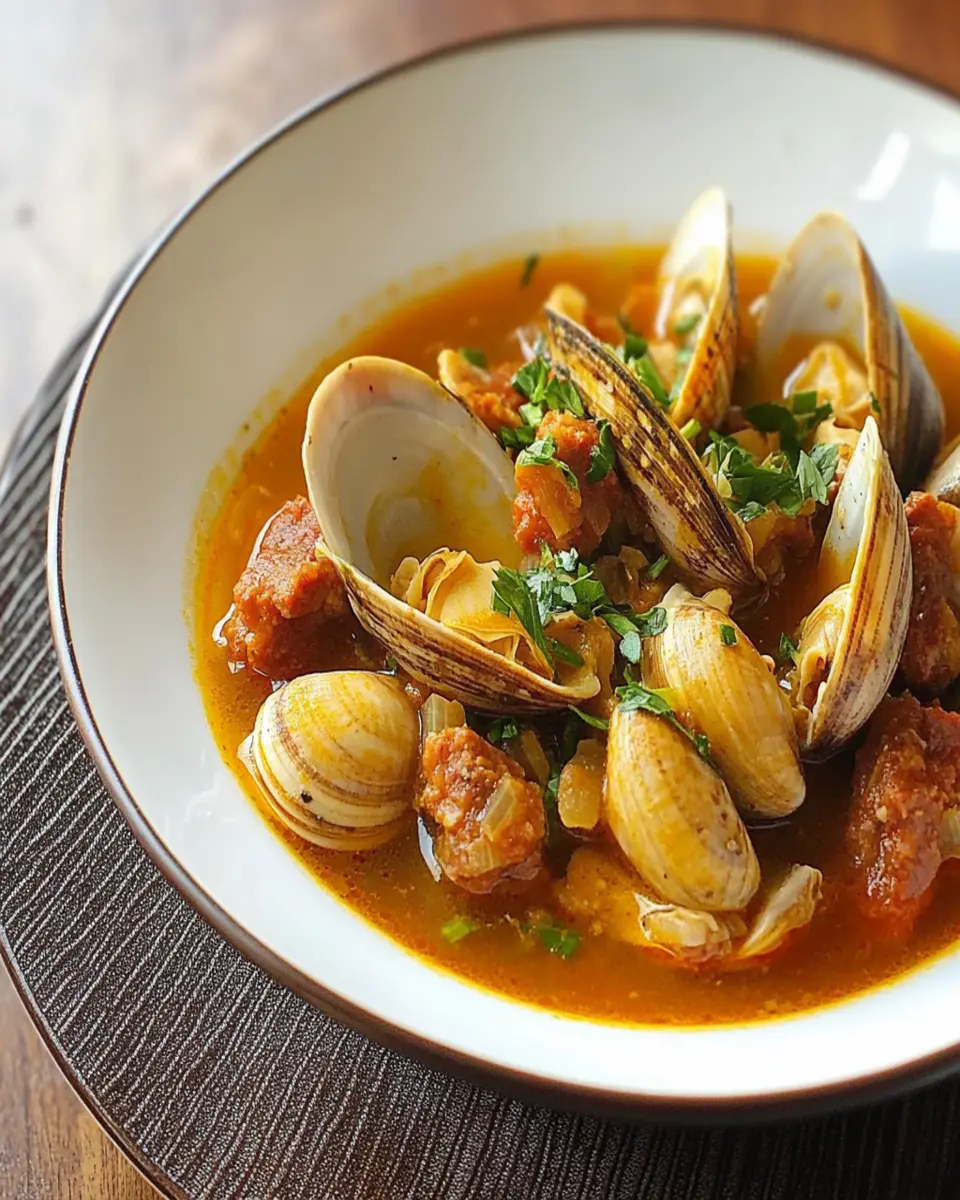 Chorizo Clam Bone Broth Stew: A Bold Flavor Revelation