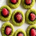 Matcha Thumbprint Cookies with Raspberry Chia Jam First Image First Image