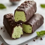 Creamy Avocado Mint Chocolate Ice Cream Bars First Image First Image