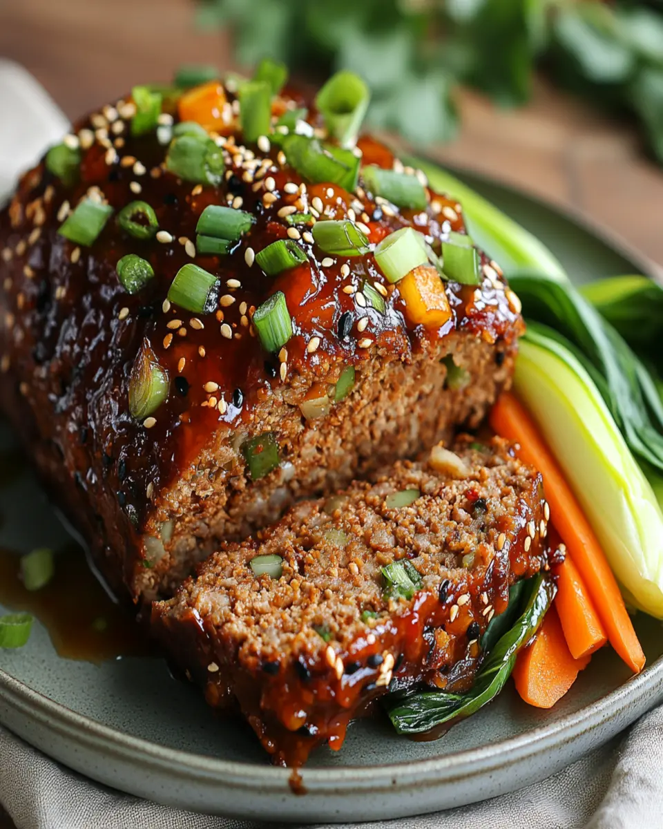Asian-Inspired Korean Meatloaf: Juicy and Full of Flavor