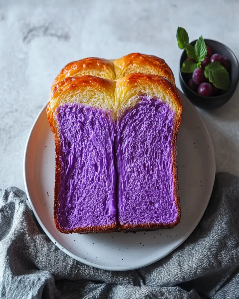 Cozy Ube Milk Bread Tangzhong: Indulgently Soft & Buttery Delight