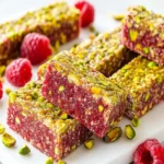 pistachio raspberry energy bars First Image First Image
