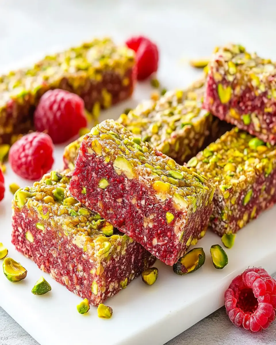 Pistachio Raspberry Energy Bars: The Best Snack for Boosting Energy