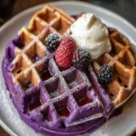 Ultimate Crispy Ube Waffles First Image First Image
