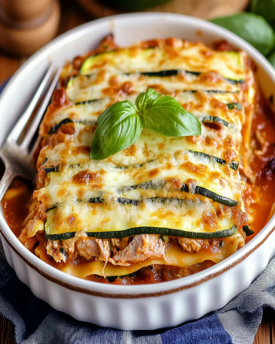 Cheesy Zucchini Lasagna with Tuna: A Fresh, Indulgent Twist