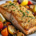 Panko-Crusted Baked Salmon First Image First Image