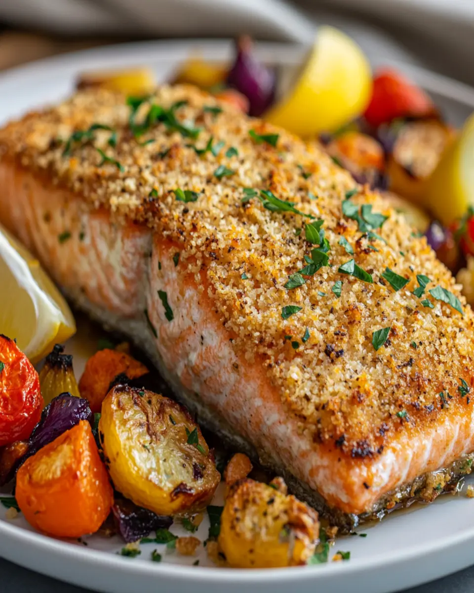 Panko-Crusted Baked Salmon: Irresistibly Crispy Delight at Home