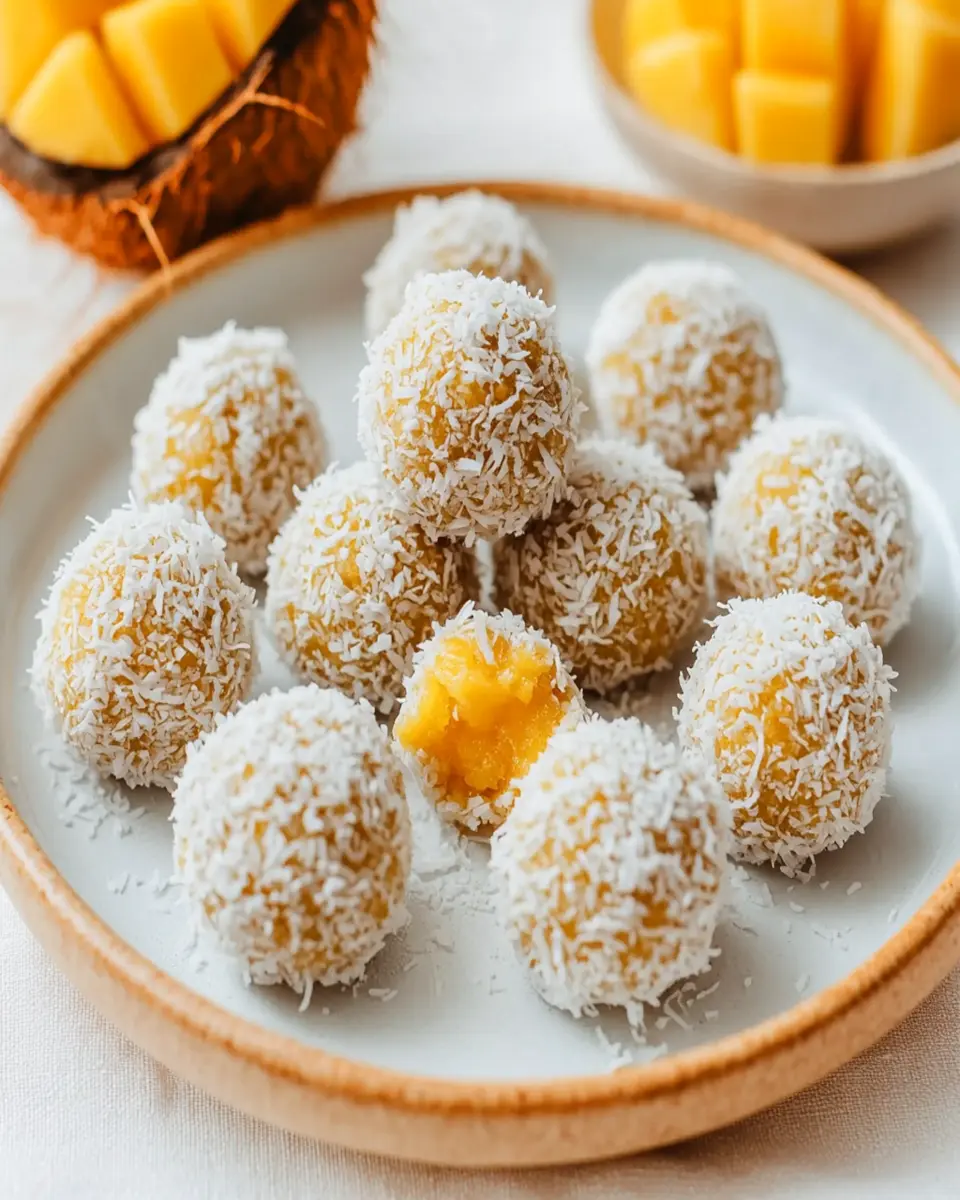 Coconut Mango Bliss Balls: The Best Guilt-Free Snack