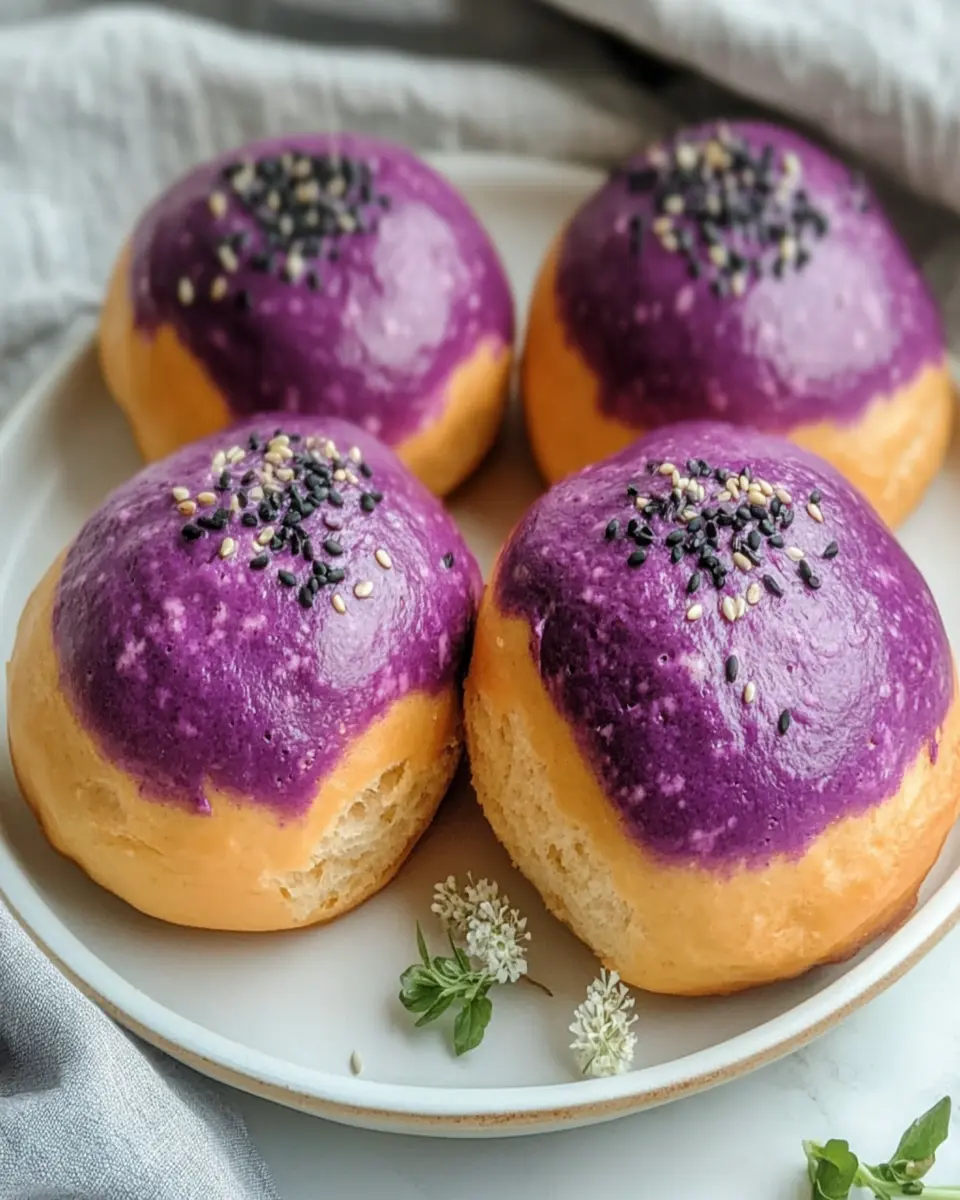 Soft Purple Sweet Potato Buns: Delightfully Soft & Wholesome