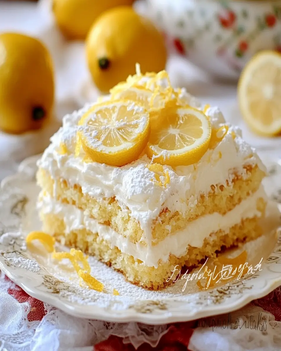 Italian Lemon Biscuit Cake: The Easiest No-Bake Delight!