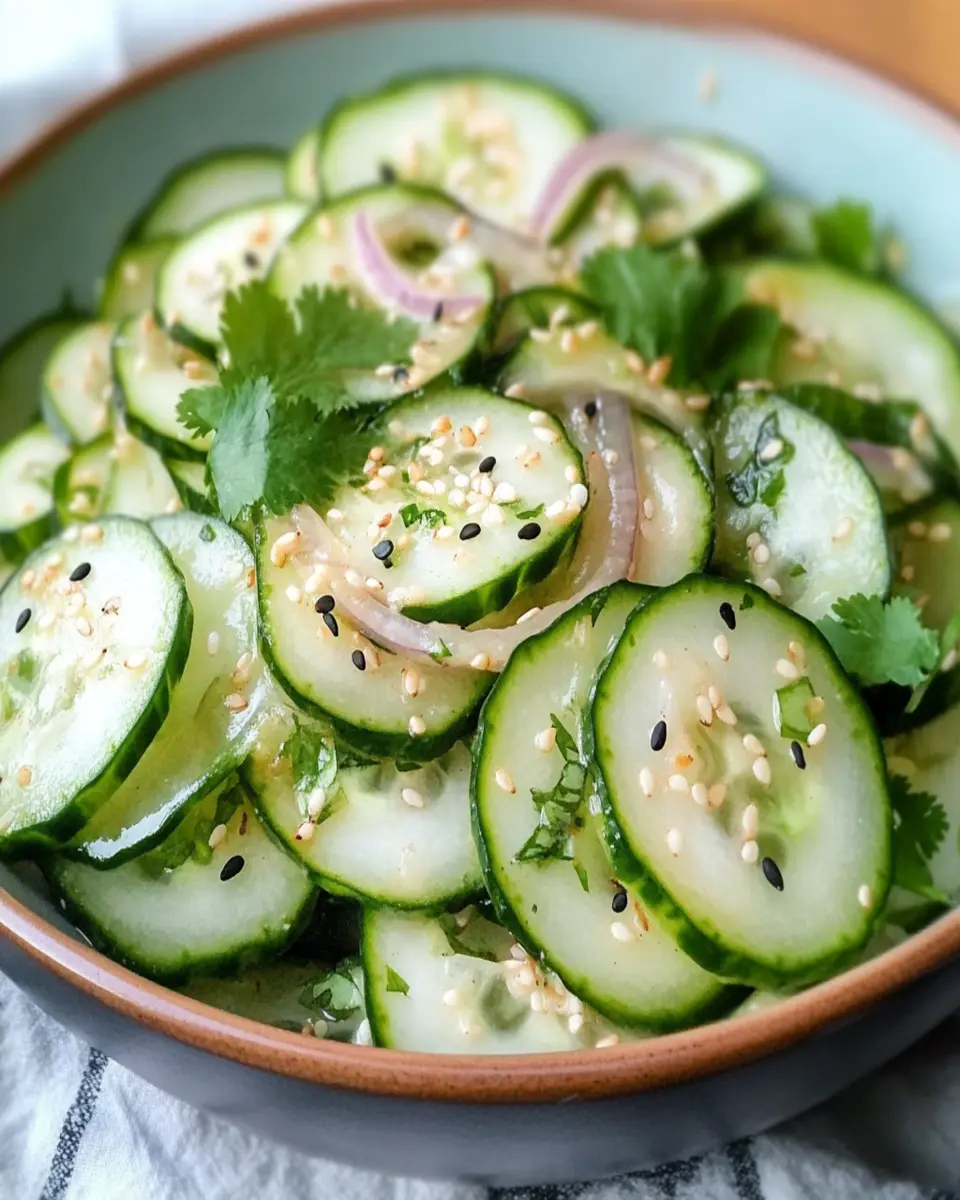 Viral Creamy Asian Cucumber Salad First Image First Image