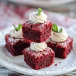 Sweet Red Velvet Brownie Bites First Image First Image