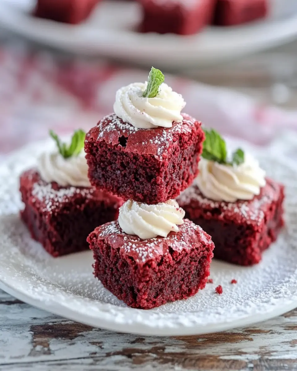 Sweet Red Velvet Brownie Bites: Irresistibly Indulgent Delights