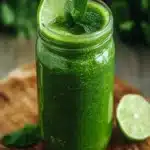 Glowing Green Spirulina Smoothie First Image First Image