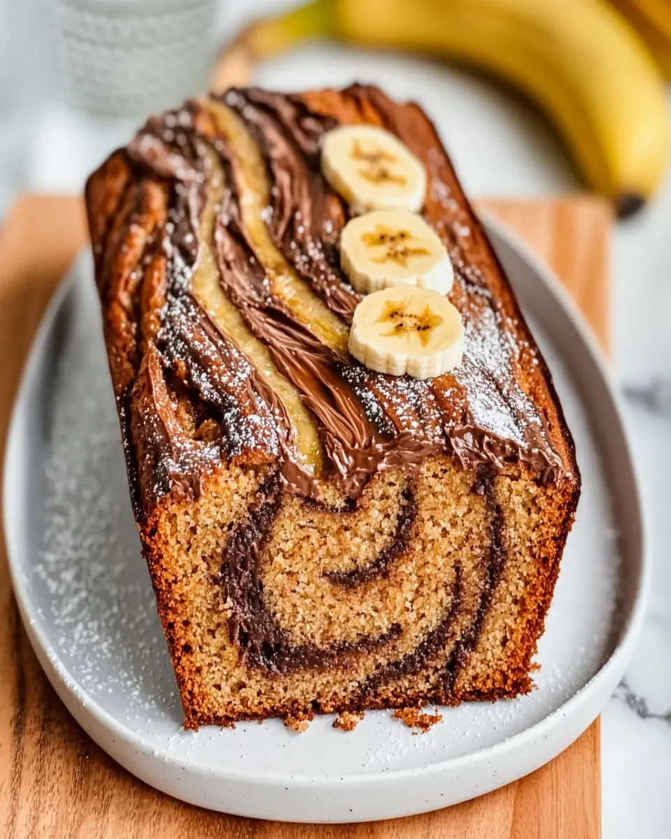 Decadent Nutella Swirl Banana Bread That’s Incredibly Easy
