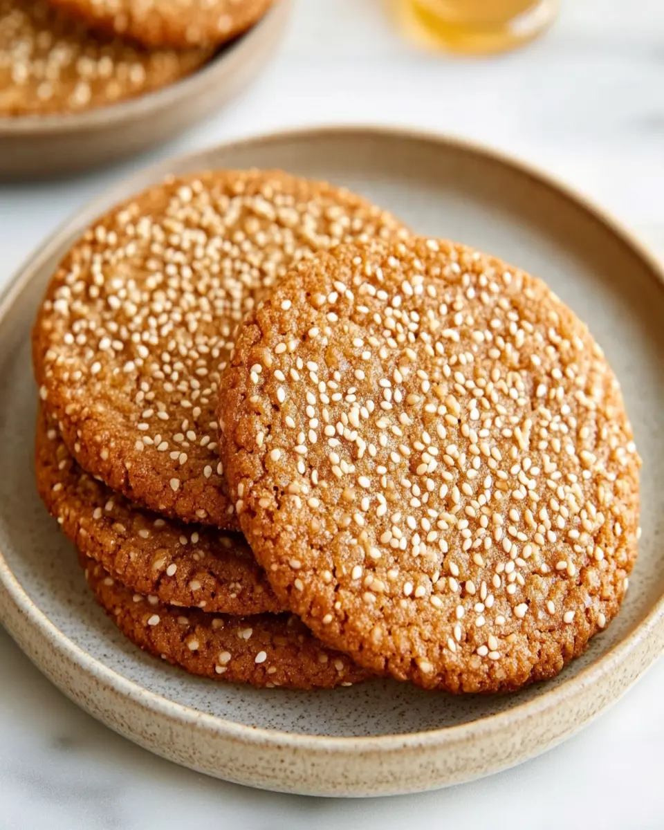 Irresistibly Chewy Sesame Honey Cookies That You’ll Love
