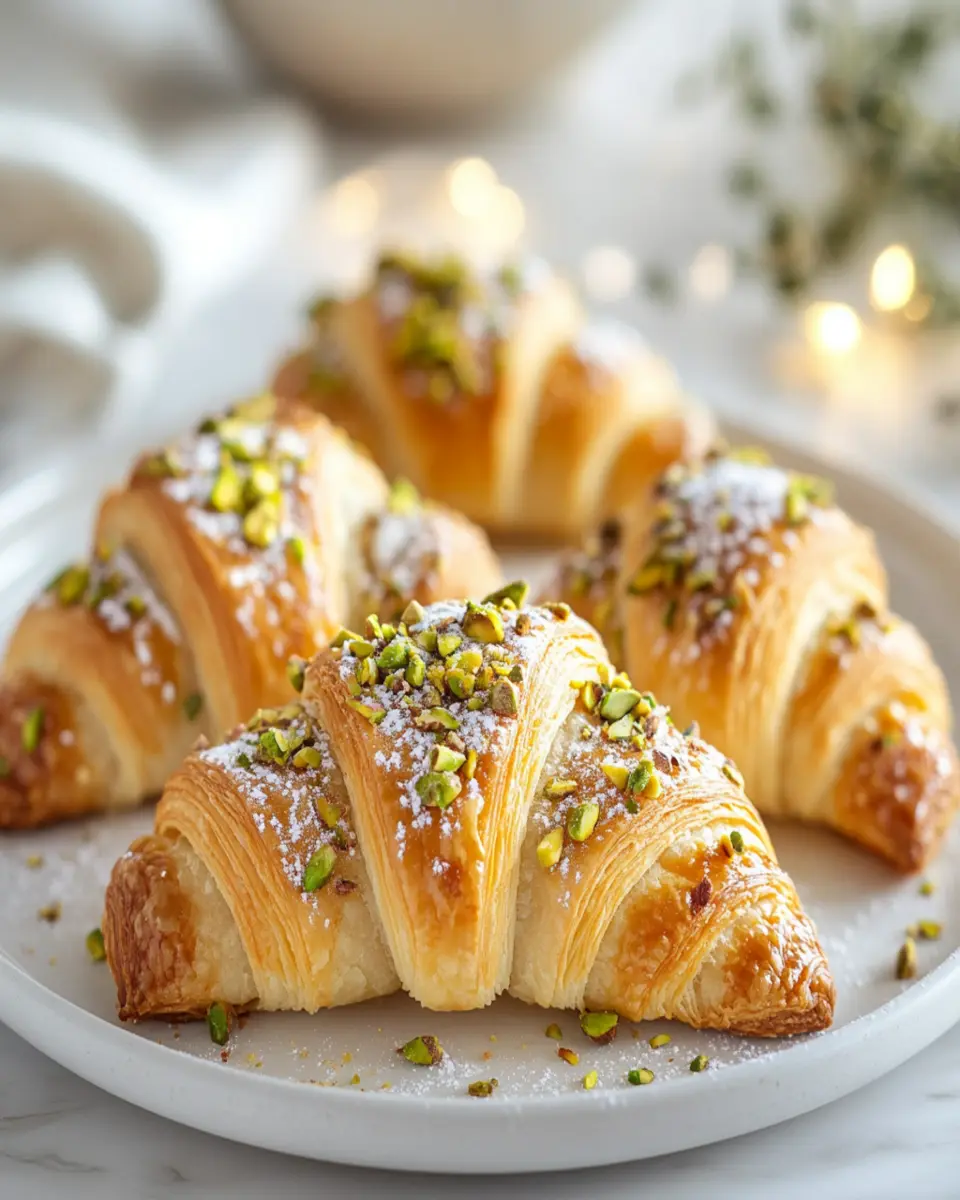 Pistachio Croissants: Irresistibly Flaky & Nutty Treats
