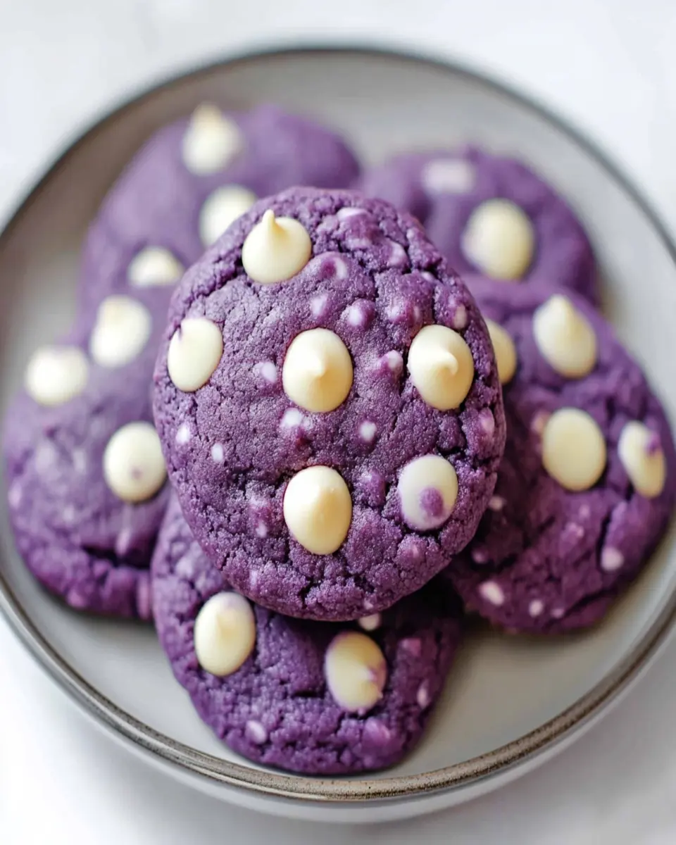 Ube Cookies: Irresistibly Soft White Chocolate Delight
