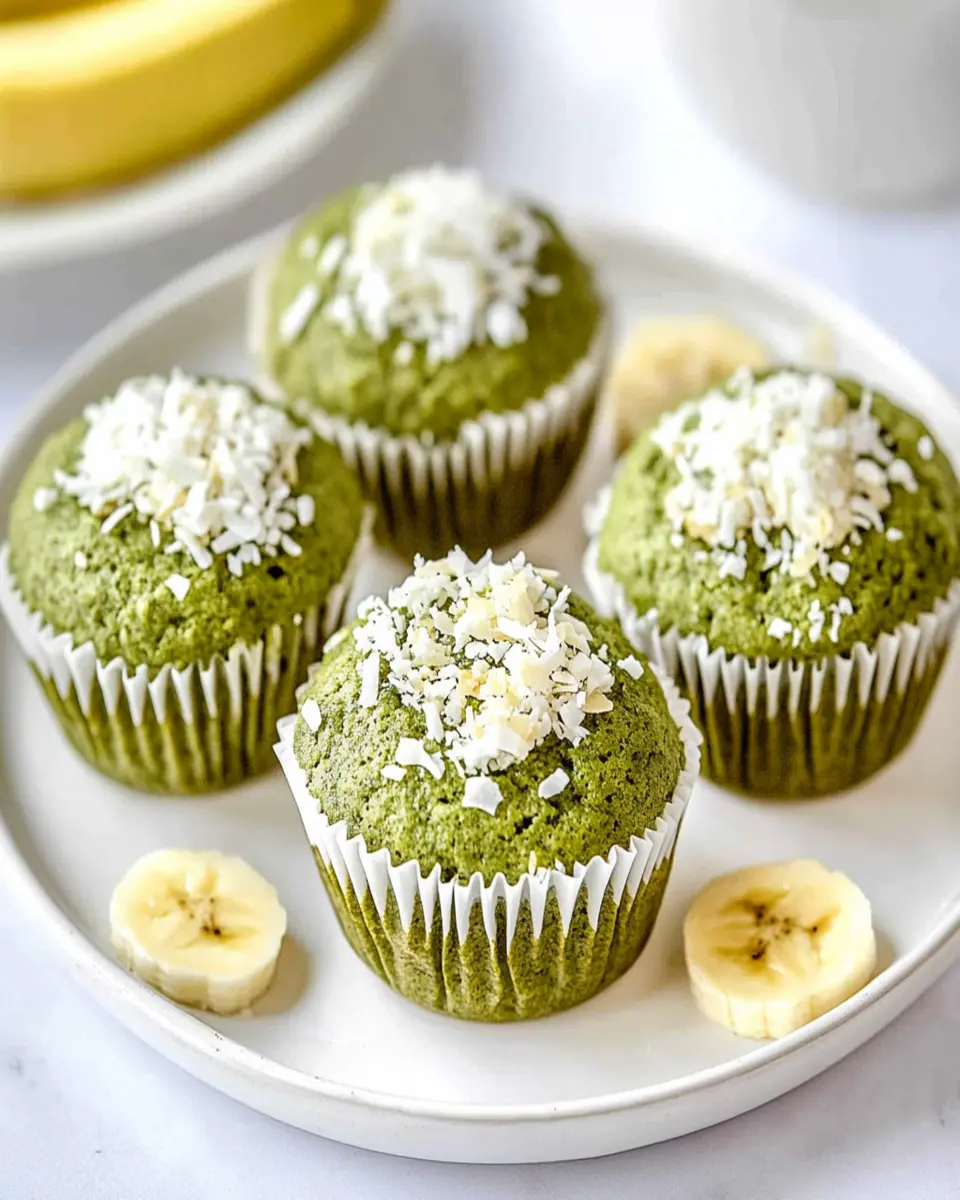 Matcha Banana Coconut Muffins: Irresistibly Moist & Delicious!