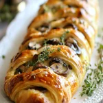 Savory Mushroom & Gruyère Puff Pastry Braid First Image First Image