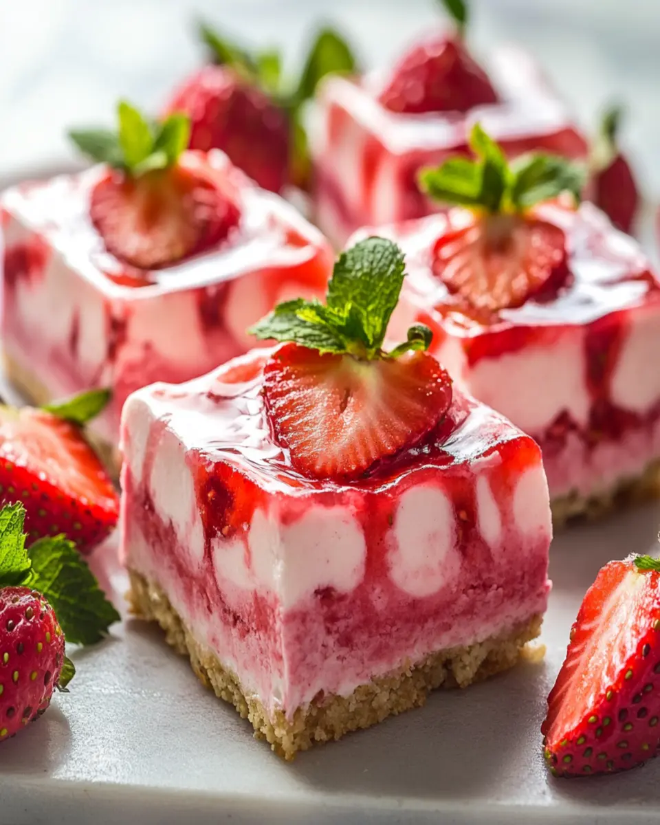 Healthy Strawberry Frozen Yogurt Bars You’ll Crave Daily