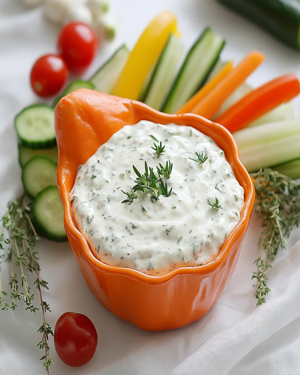 Carrot Patch Ranch Dip Bowl: Irresistibly Creamy Delight!