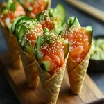 Sushi Wonton Cones First Image First Image
