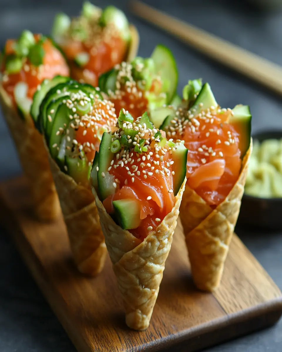Sushi Wonton Cones: The Best Homemade Twist on a Classic!