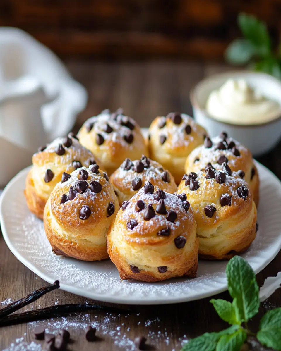 Chocolate Chip Vanilla Custard Brioches That Melt Happiness