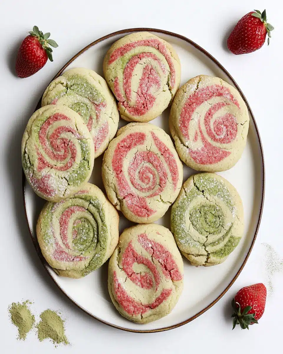 Strawberry Matcha Marble Cookies: Irresistibly Swirled Delight