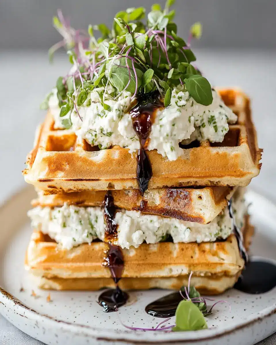 Savory Parmesan Waffle Sandwiches: Irresistibly Creamy & Fun